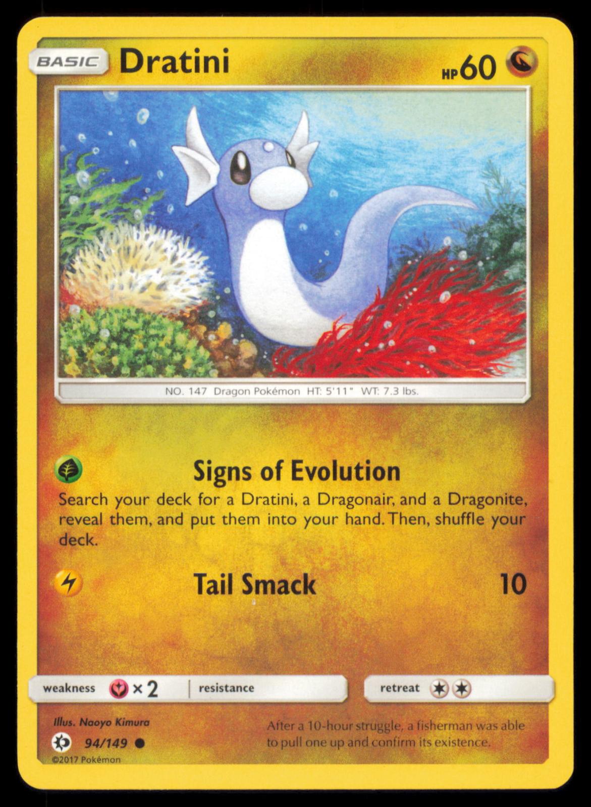 Dratini 94/149 Pokemon Card English SM Sun Moon Base Set Common LP