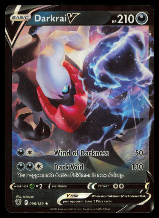 Darkrai V 098/189 Pokemon Card English SWSH Astral Radiance Ultra Rare Holo NM
