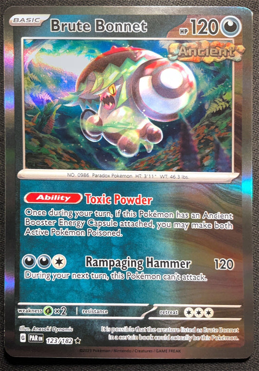    Brute bonnet Holo rare 123/182 - Pokemon TCG PARADOX RIFT - NM