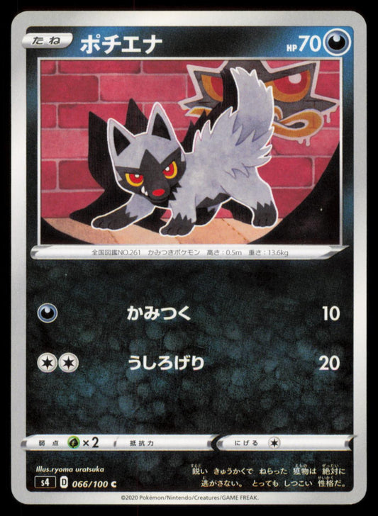 Poochyena 066/100 POKEMON CARD Japanese s4 Amazing Volt Tackle Common NM