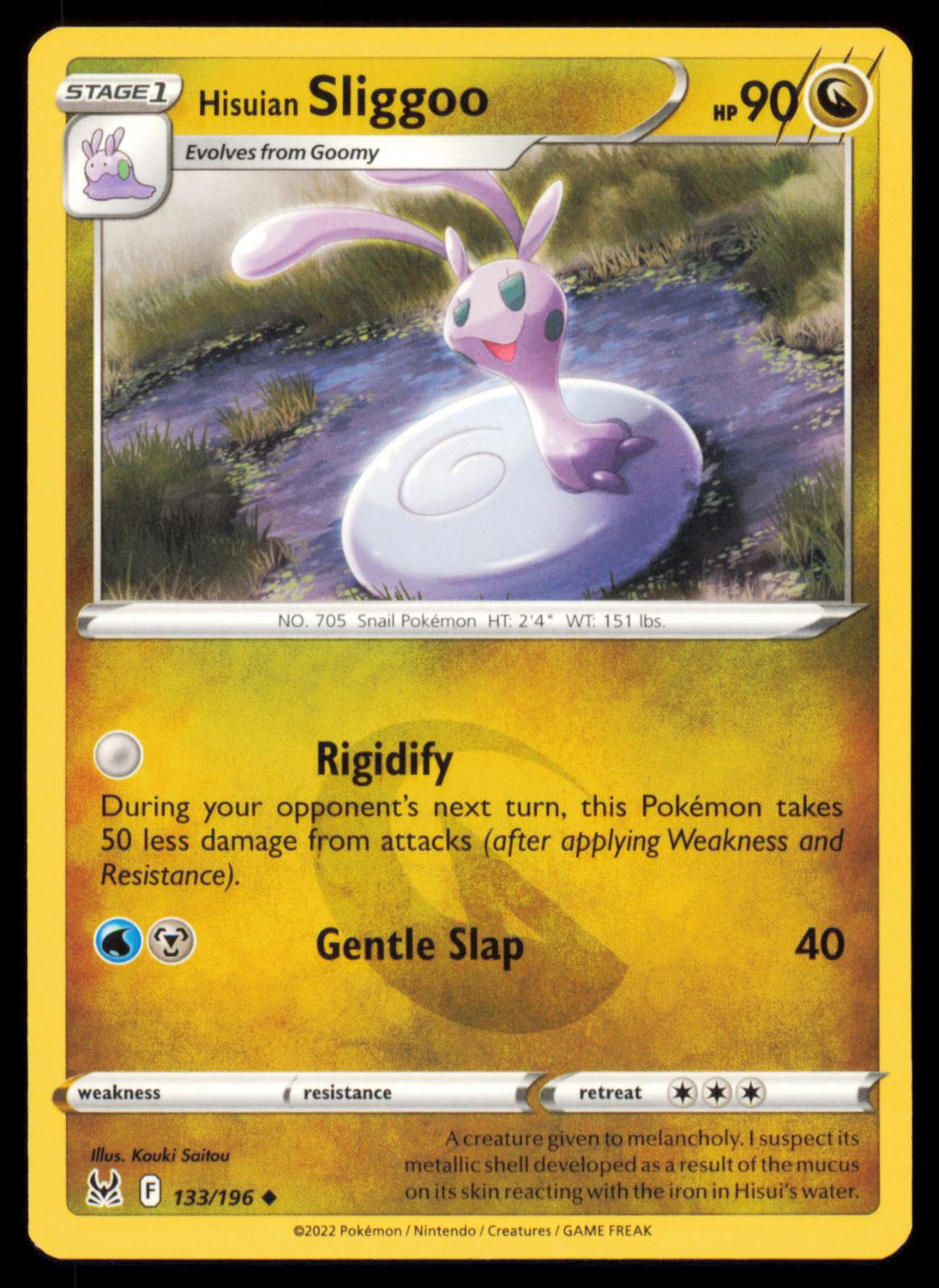 Hisuian Sliggoo Pokemon Card English SWSH Lost Origin NM Common
