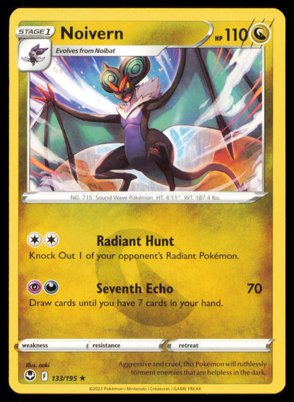 Noivern 071/094 Pokemon Card English SWSH Silver Tempest LP