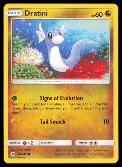 Dratini 94/149 Pokemon Card English SM Sun Moon Base Set Common LP