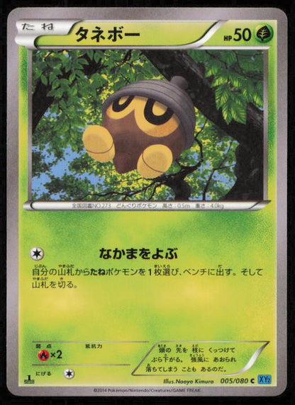 SEEDOT 005/080 POKEMON CARD JAPANESE XY2 WILD BLAZE COMMON LP