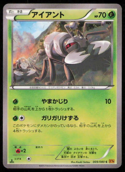 DURANT 009/080 POKEMON CARD JAPANESE XY9 RAGE OF THE BROKEN HEAVENS COMMON LP