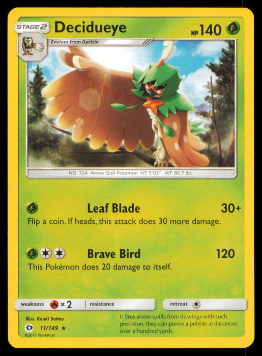 DECIDUEYE 017/SM-P POKEMON CARD ENGLISH  SUN & MOON PROMO MP