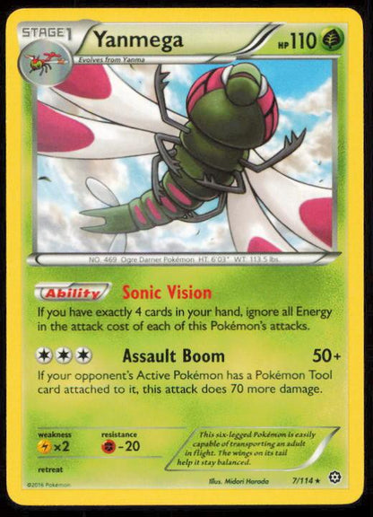 YANMEGA 007/054 POKEMON CARD ENGLISH XY UNCOMMON LP